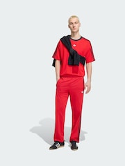 adidas Originals Red Adicolor Jacquard Jersey T-Shirt - Image 3 of 6