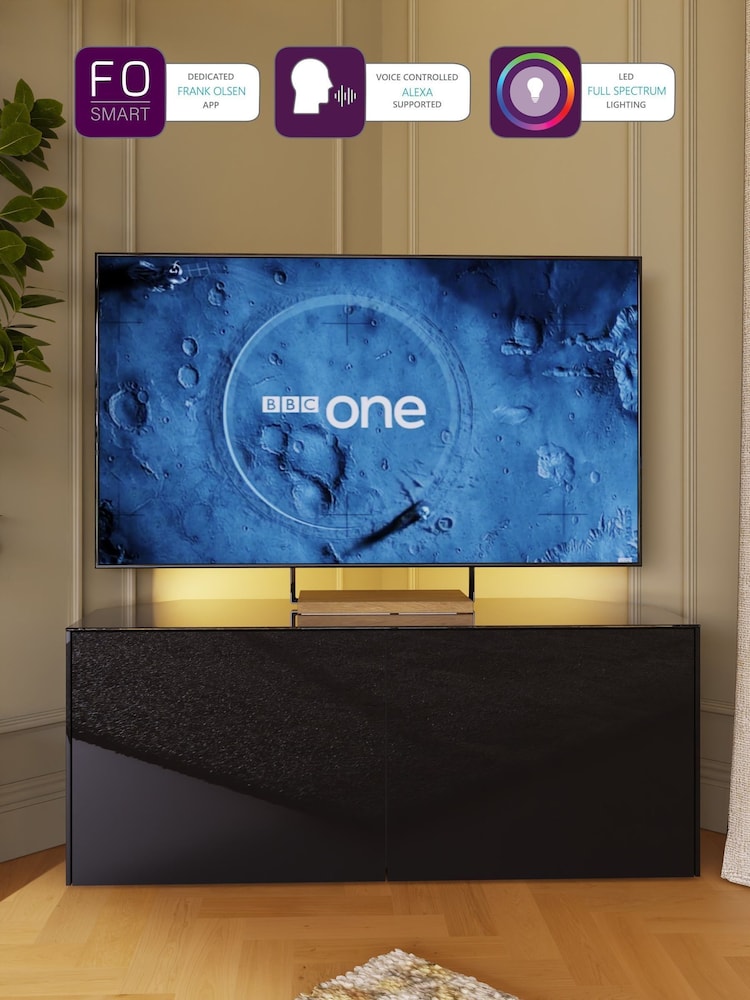 Frank Olsen Black Intel SMART Corner TV Unit - Image 2 of 7