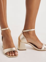 Simply Be Extra Wide Fit Barely There Block Heel Sandals - Imagen 1 de 5