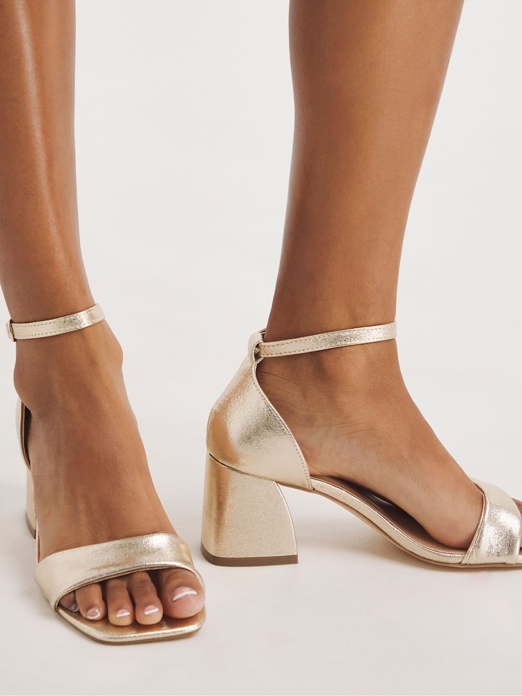 Simply Be Extra Wide Fit Barely There Block Heel Sandals - Imagen 1 de 5
