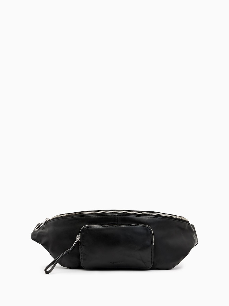 AllSaints Black Spitalfields Bumbag - Image 2 of 7