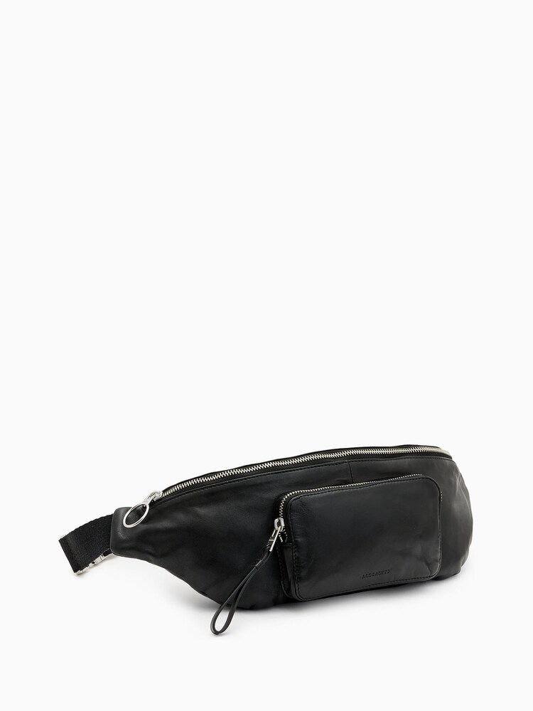 AllSaints Black Spitalfields Bumbag - Image 4 of 7