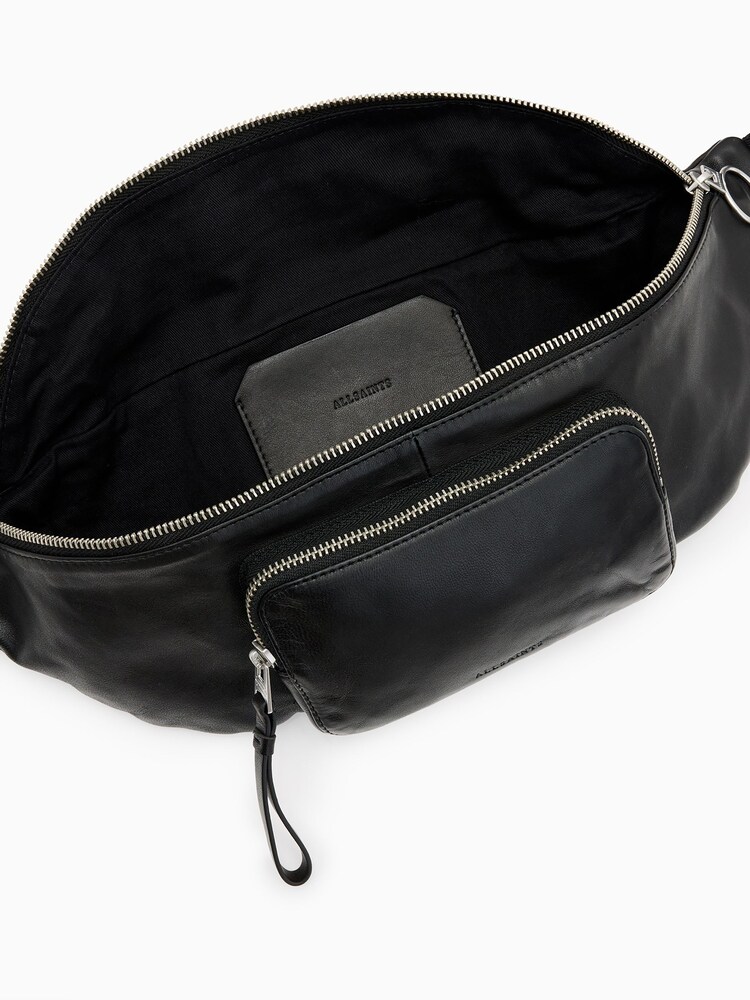 AllSaints Black Spitalfields Bumbag - Image 5 of 7