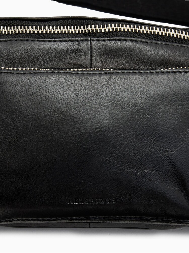 AllSaints Black Spitalfields Bumbag - Image 6 of 7