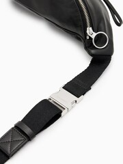 AllSaints Black Spitalfields Bumbag - Image 7 of 7