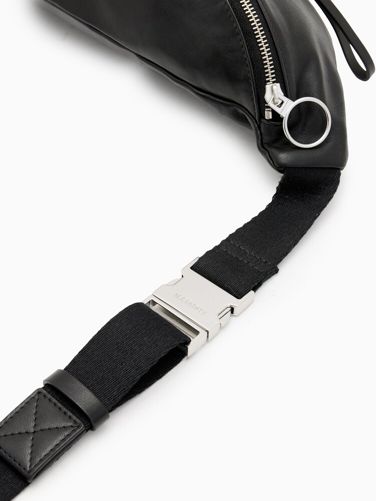 AllSaints Black Spitalfields Bumbag - Image 7 of 7