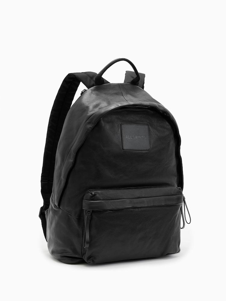 AllSaints Black Carabiner Backpack - Image 4 of 7