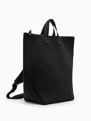 AllSaints Black Juno Backpack - Image 1 of 6