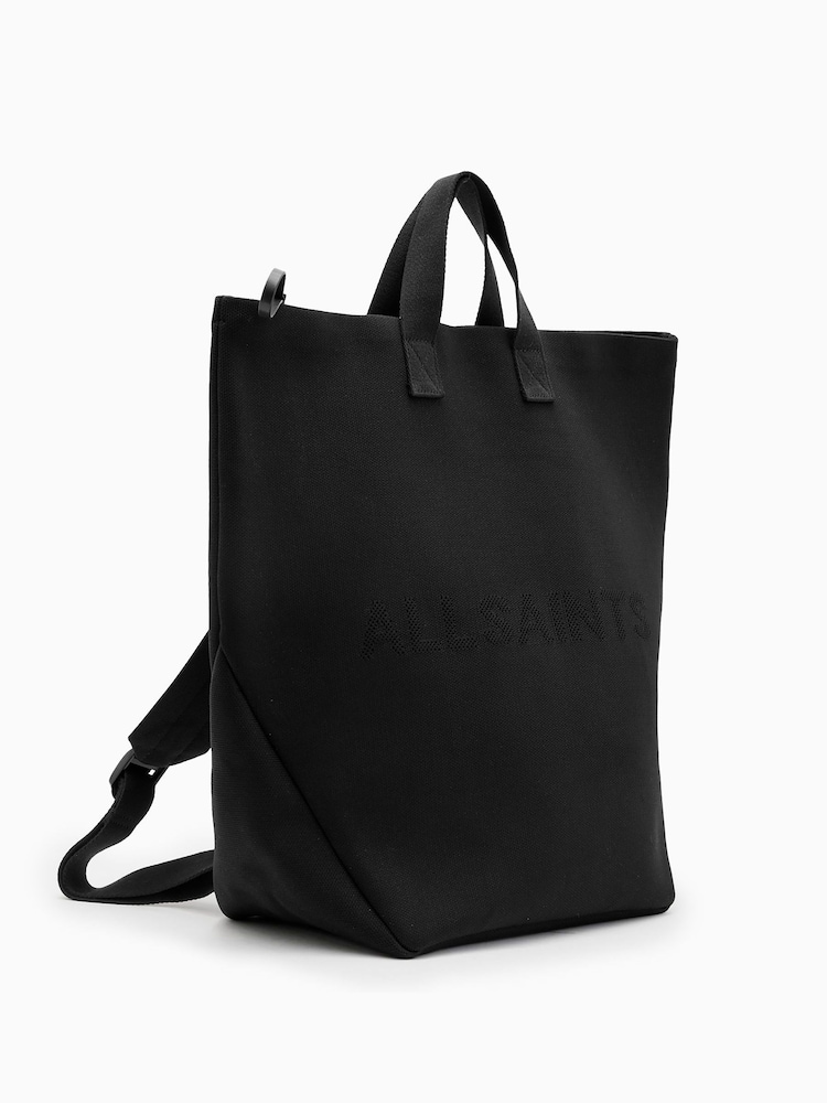 AllSaints Black Juno Backpack - Image 1 of 6