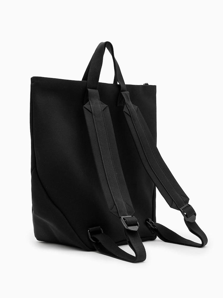 AllSaints Black Juno Backpack - Image 6 of 6