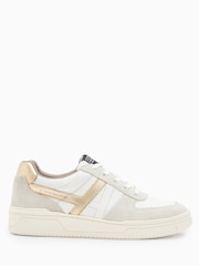 AllSaints White/Gold Vix Multi Sneakers - Image 1 of 7