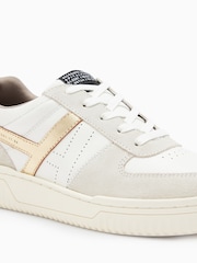 AllSaints White/Gold Vix Multi Sneakers - Image 4 of 7