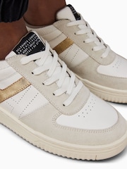 AllSaints White/Gold Vix Multi Sneakers - Image 5 of 7