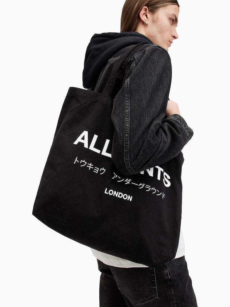 AllSaints Black Underground Tote - Image 5 of 5 AllSaints Black Underground Tote - Image 5 of 5