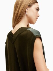 AllSaints Green Bern Tank - Image 2 of 8