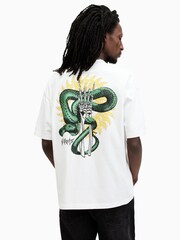 AllSaints White Krait Short Sleeve Crew T-Shirt - Image 1 of 9