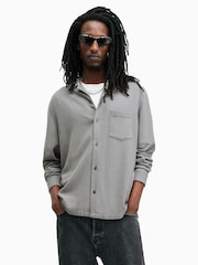 AllSaints Grey Cudi Longsleeve Shirt - Image 2 of 7
