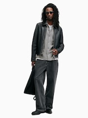 AllSaints Grey Cudi Longsleeve Shirt - Image 4 of 7