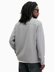 AllSaints Grey Cudi Longsleeve Shirt - Image 6 of 7