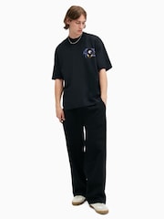 AllSaints Black Soarer Short Sleeve Crew T-Shirt - Image 4 of 9
