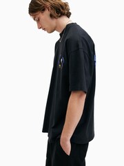 AllSaints Black Soarer Short Sleeve Crew T-Shirt - Image 5 of 9