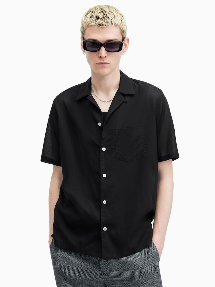 AllSaints Black Forge Shirt - Image 1 of 7