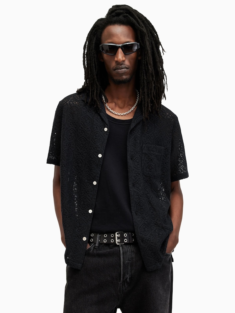 AllSaints Harden Short Sleeve Shirt - Изображение 2 из 6