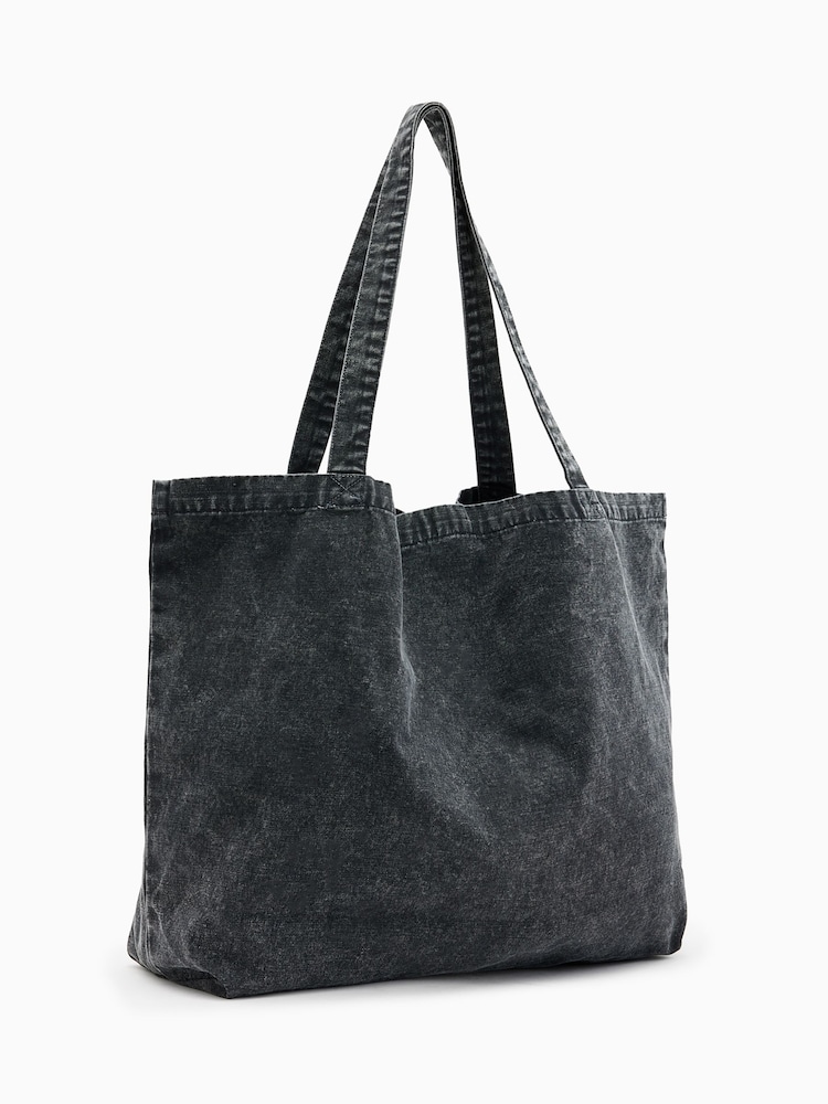 AllSaints Blue Undrground Acid Tote Bag - Image 5 of 5