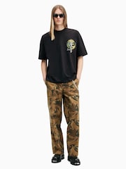 AllSaints Black Krait Short Sleeve Crew T-Shirt - Image 5 of 6