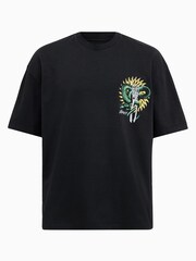 AllSaints Black Krait Short Sleeve Crew T-Shirt - Image 6 of 6