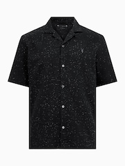 AllSaints Black Bryant Shortsleeve Shirt - Image 5 of 5