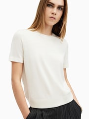 AllSaints White Bern T-Shirt - Image 1 of 8