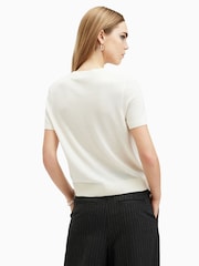 AllSaints White Bern T-Shirt - Image 7 of 8