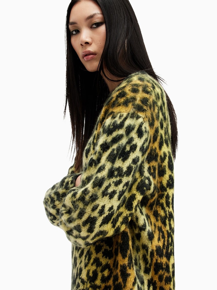 AllSaints Yellow Lex Jumper - Image 2 of 8
