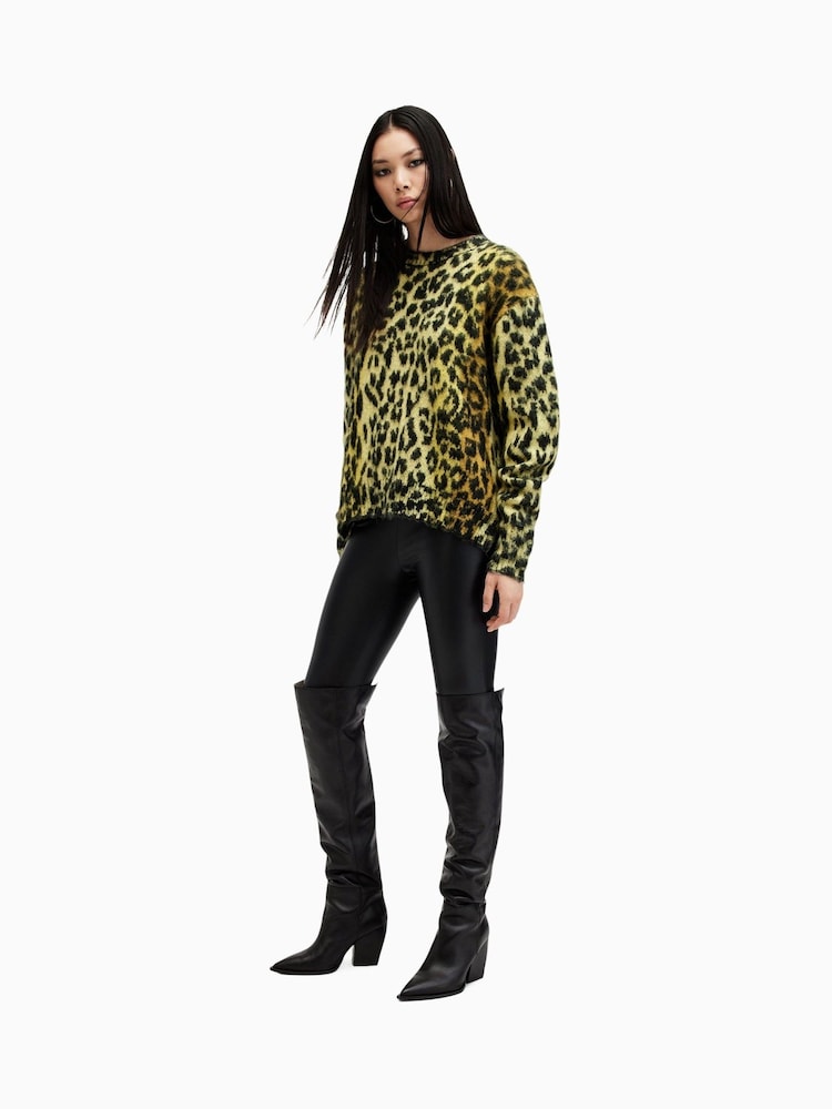 AllSaints Yellow Lex Jumper - Image 3 of 8