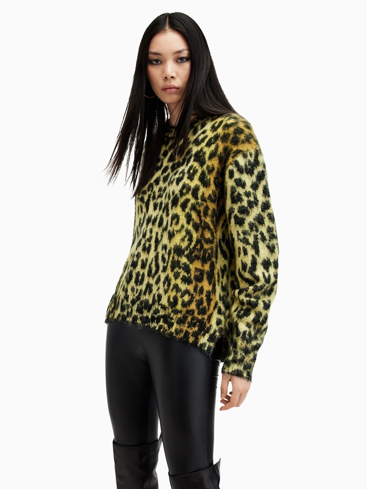 AllSaints Yellow Lex Jumper - Image 5 of 8
