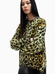 AllSaints Yellow Lex Jumper - Image 6 of 8