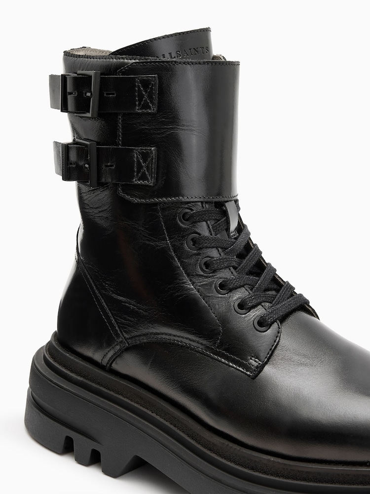 AllSaints Black Zoe Boots - Image 5 of 6