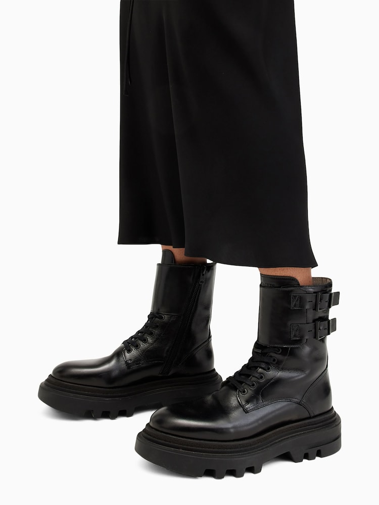 AllSaints Black Zoe Boots - Image 6 of 6