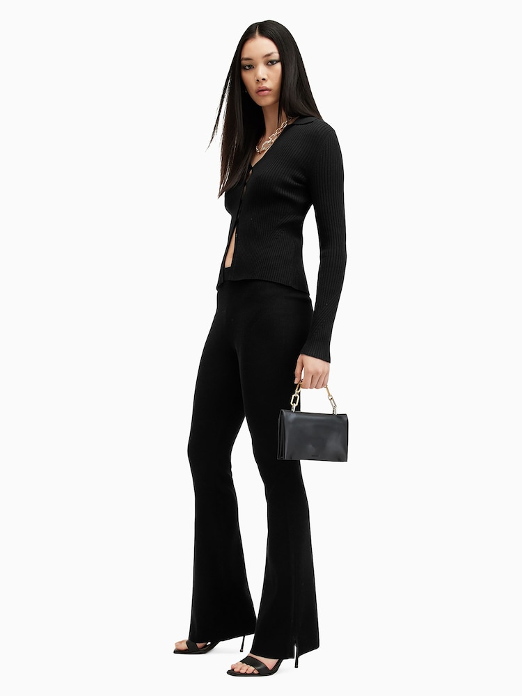 AllSaints Black Cruz Cardigan - Image 1 of 6