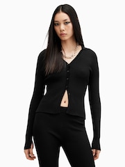 AllSaints Black Cruz Cardigan - Image 2 of 6