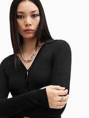 AllSaints Black Cruz Cardigan - Image 3 of 6