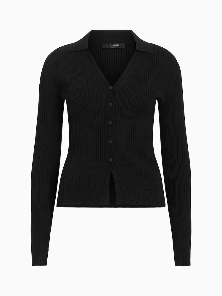 AllSaints Black Cruz Cardigan - Image 6 of 6