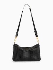AllSaints Black Eve Stud Cross-Body Bag - Image 1 of 8