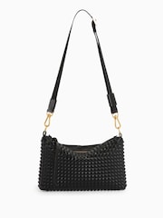 AllSaints Black Eve Stud Cross-Body Bag - Image 4 of 8