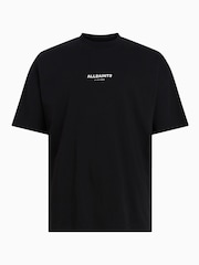 AllSaints Black Subverse Shortsleeve Crew T-Shirt - Image 6 of 6