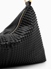 AllSaints Black Edbury Stud Shoulder Bag - Image 5 of 7