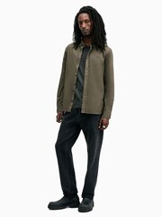 AllSaints Brown Hawthorne Longsleeve Shirt - Image 4 of 6