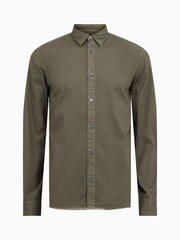 AllSaints Brown Hawthorne Longsleeve Shirt - Image 6 of 6