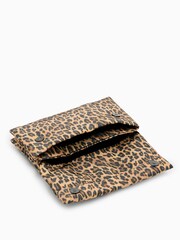 AllSaints Brown Ezra Rec Cross-Body Leopard Print Bag - Image 7 of 8